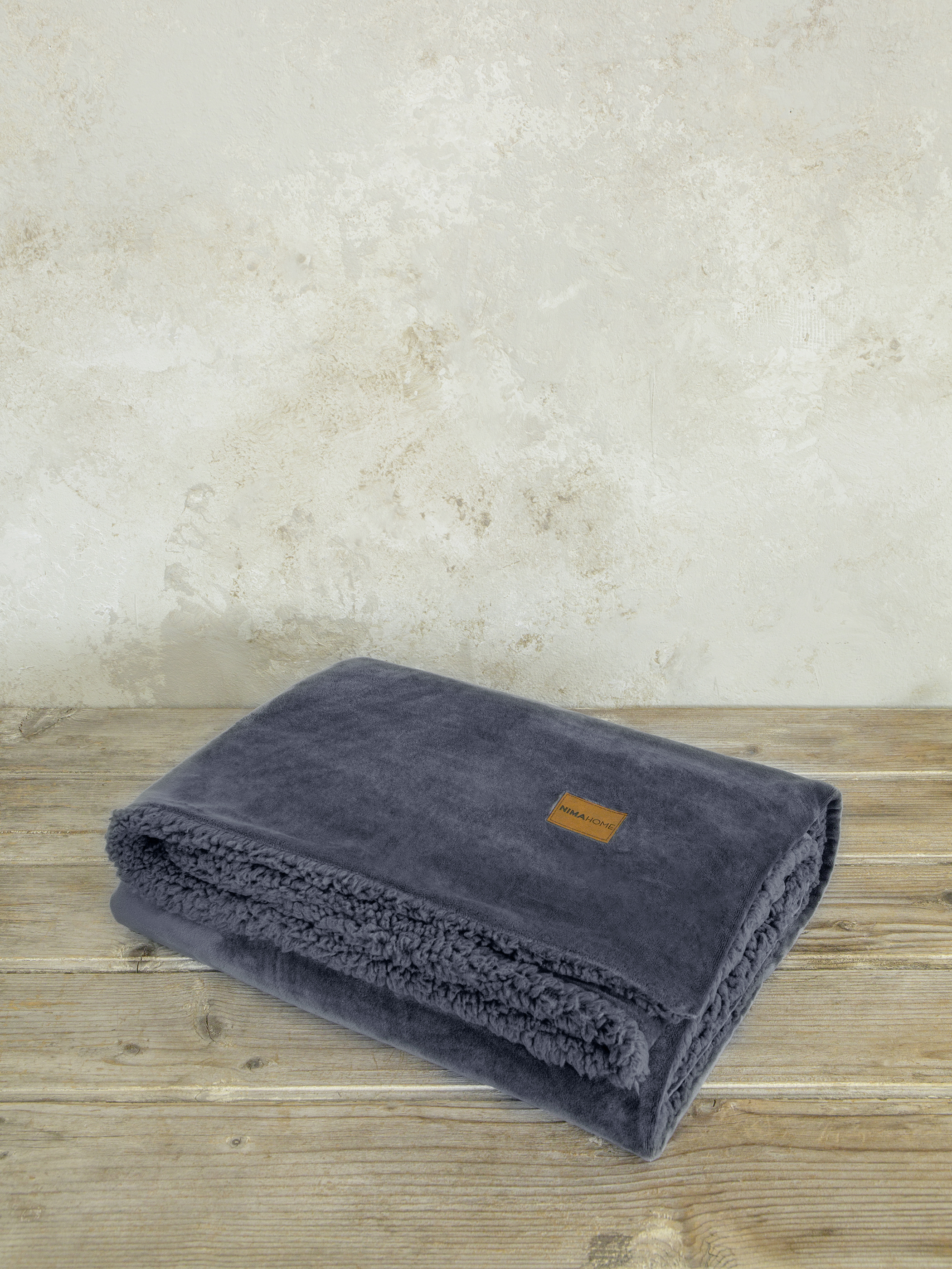 Κουβέρτα καναπέ 130x170 Nima Home Nuan Dark Gray